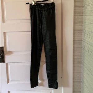 Leith genuine leather pants